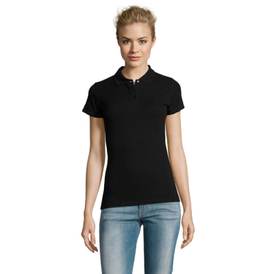 Picture of PERFECT LADIES POLO 180G in Black.