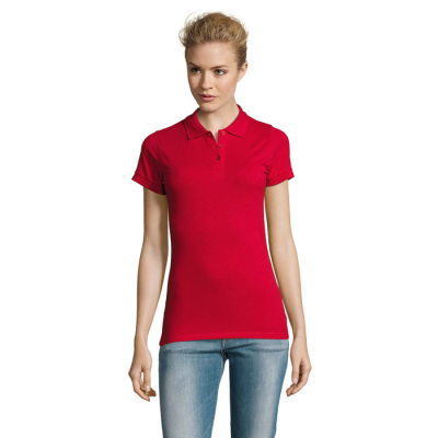 Picture of PERFECT LADIES POLO 180G in Red.