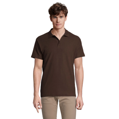 Picture of SPRING II MEN POLO 210G in Brown.