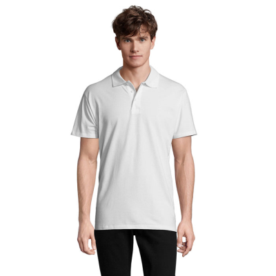 Picture of SPRING II MEN POLO 210G in White.