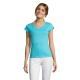 Picture of MOON WOMENS V-NECK TEE SHIRT in Blue