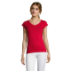 Picture of MOON WOMENS V-NECK TEE SHIRT in Red