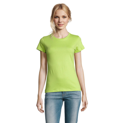 Picture of IMPERIAL LADIES TEE SHIRT 190G in Green.