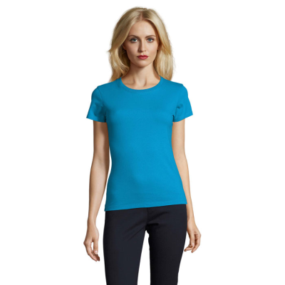 Picture of IMPERIAL LADIES TEE SHIRT 190G in Blue.