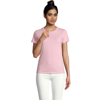 Picture of IMPERIAL LADIES TEE SHIRT 190G in Pink.