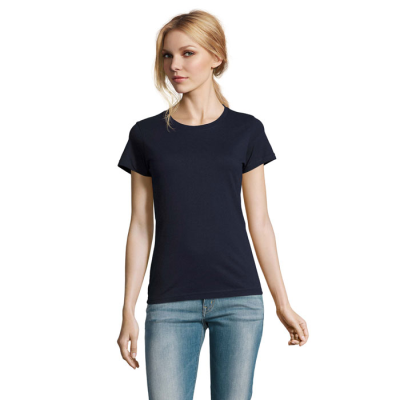 Picture of IMPERIAL LADIES TEE SHIRT 190G in Blue.