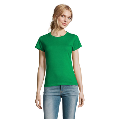 Picture of IMPERIAL LADIES TEE SHIRT 190G in Green.