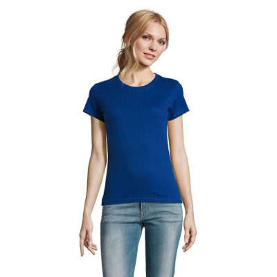 Picture of IMPERIAL LADIES TEE SHIRT 190G in Blue.