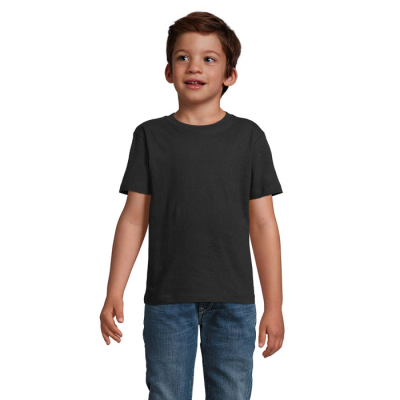 Picture of IMPERIAL CHILDRENS TEE SHIRT 190 in Black.
