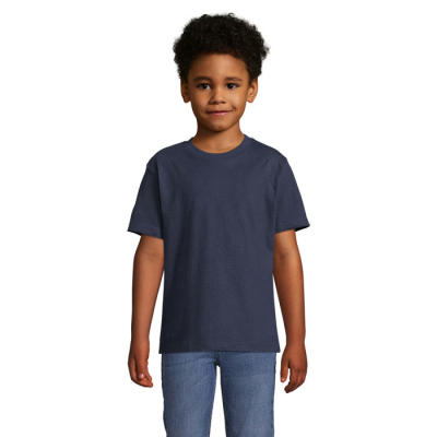 Picture of IMPERIAL CHILDRENS TEE SHIRT 190 in Blue.