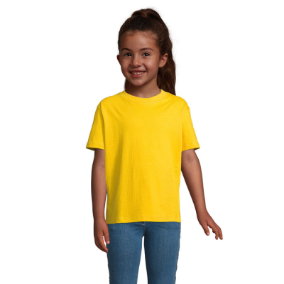 Picture of IMPERIAL CHILDRENS TEE SHIRT 190 in Gold.