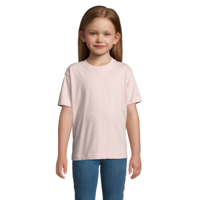 Picture of IMPERIAL CHILDRENS TEE SHIRT 190 in Pink.