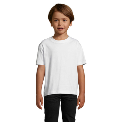 Picture of IMPERIAL CHILDRENS TEE SHIRT 190 in White.