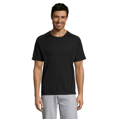 Picture of SPORTY MEN TEE SHIRT in Black