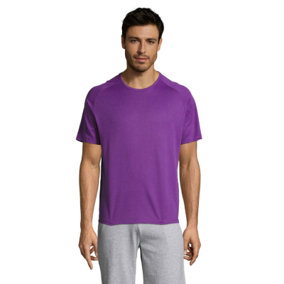 Picture of SPORTY MEN TEE SHIRT in Purple.
