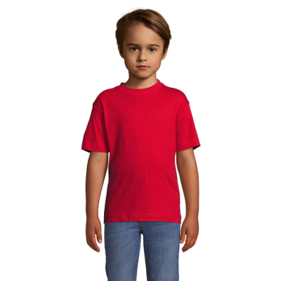 Picture of REGENT CHILDRENS TEE SHIRT 150G in Red.