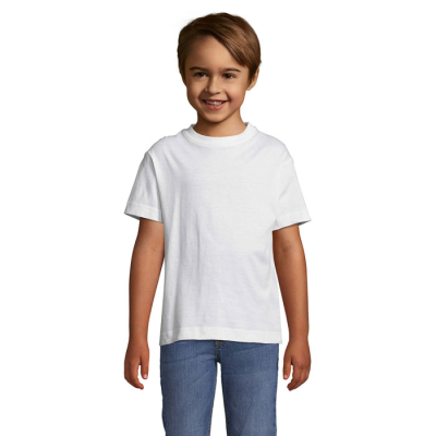 Picture of REGENT CHILDRENS TEE SHIRT 150G in White.