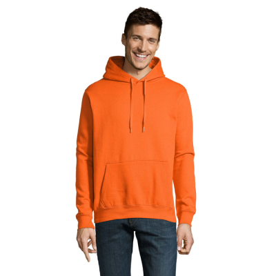 Picture of SLAM UNISEX HOODED HOODY SWEATER in Orange.