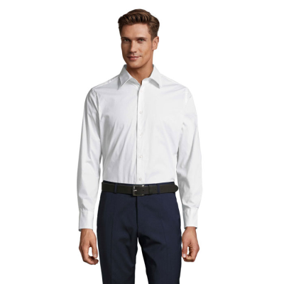 Picture of BRIGHTON STRETCH MEN SHIRT in White.