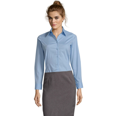 Picture of EDEN STRETCH LADIES SHIRT in Blue