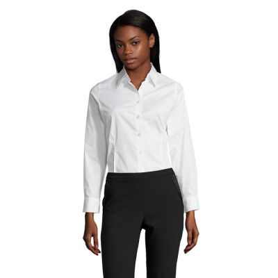 Picture of EDEN LADIES SHIRT 140G in White.