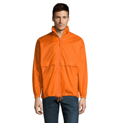 Picture of SURF UNISEX WINDBREAKER in Orange.