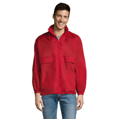 Picture of SURF UNISEX WINDBREAKER in Red.