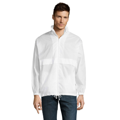 Picture of SURF UNISEX WINDBREAKER in White.