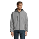 Picture of REPLAY MEN HOODED HOODY SOFTSHELL in Grey