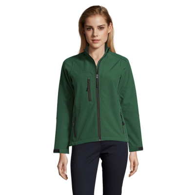 Picture of ROXY LADIES SOFTSHELL ZIP in Green