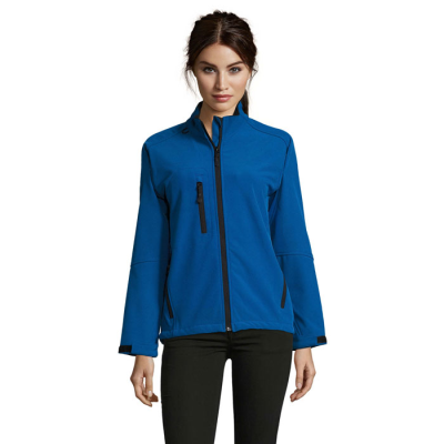Picture of ROXY LADIES SOFTSHELL ZIP in Blue.