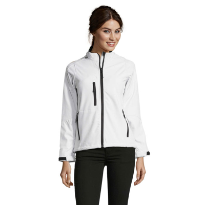 Picture of ROXY LADIES SOFTSHELL ZIP in White