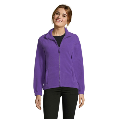 Picture of NORTH LADIES ZIP FLEECE in Purple