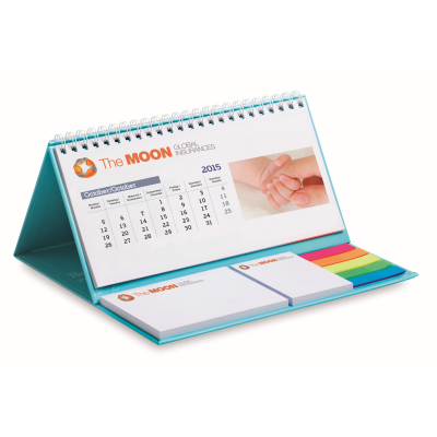 Picture of DESK CALENDAR with Hard Cover, Markers & Memo Pad