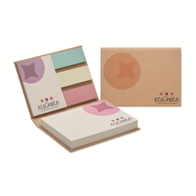 Picture of RECYCLED PAPER HARD COVER MEMO PAD (EU MADE)