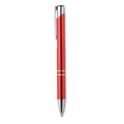 Picture of PUSH BUTTON PEN with Black Ink in Red