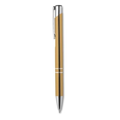 Picture of PUSH BUTTON PEN with Black Ink in Gold