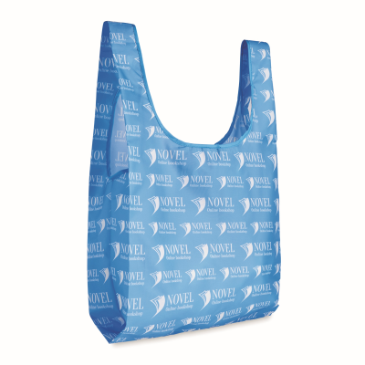 Picture of FULL COLOUR FOLDING RECYCLED POLYESTER (RPET) BAG with Inside Pocket