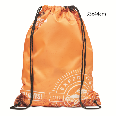 Picture of FULL COLOUR POLYESTER DRAWSTRING BAG