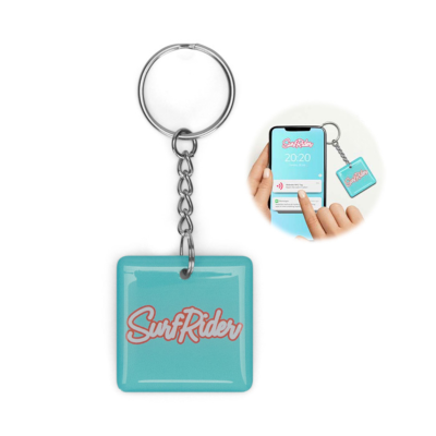 Picture of SQUARE PRE-PROGRAMMED NFC KEYRING with Domings