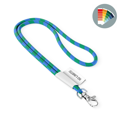 Picture of POLYESTER 2-TONE CORD LANYARD with Full Colour Label