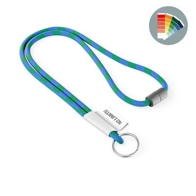 Picture of POLYESTER 2-TONE CORD LANYARD with Full Colour Label