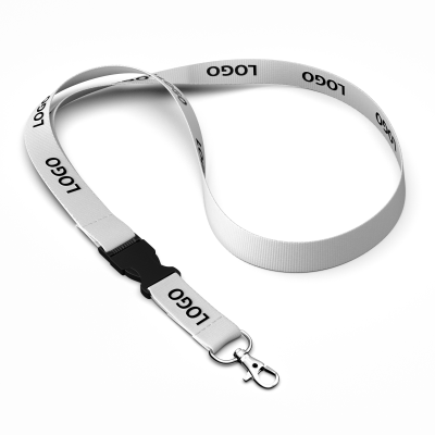 Picture of DETACHABLE ORGANIC COTTON SCREENPRINT LANYARD