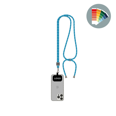 Picture of CROSSBODY 2-TONE CORD MOBILE PHONE HOLDER MADE OF POLYESTER