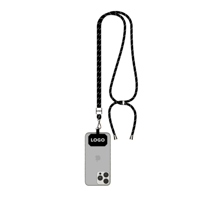 Picture of CROSSBODY 2-TONE CORD MOBILE PHONE HOLDER MADE OF RECYCLED POLYESTER (RPET)