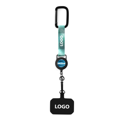 Picture of ANTI-LOST RETRACTABLE BADGE REEL MOBILE PHONE HOLDER with Sublimated Strap