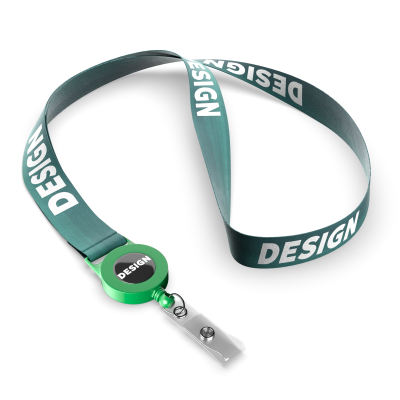 Picture of POLYESTER SUBLIMATION BADGE REEL LANYARD