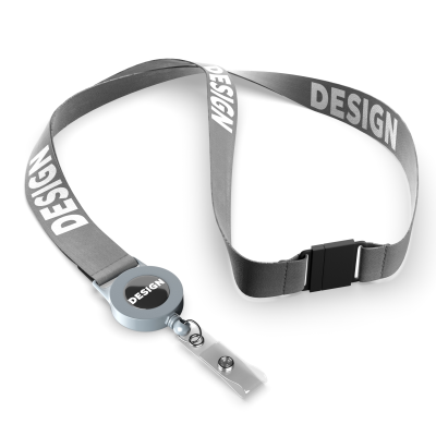 Picture of POLYESTER SUBLIMATION BADGE REEL LANYARD