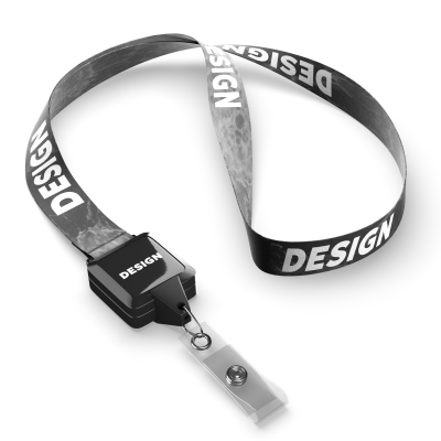 Picture of POLYESTER SUBLIMATION LANYARD with Square Shape Badge Reel