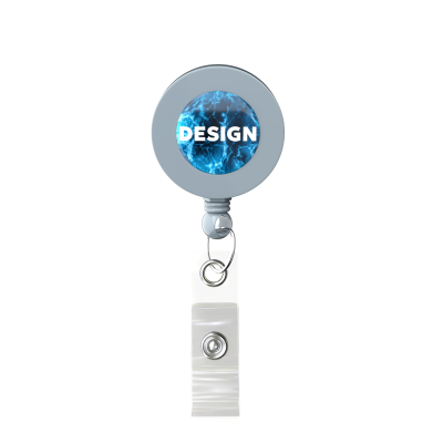 Picture of RETRACTABLE BADGE REEL in Round Shape with ?2Cm Logo